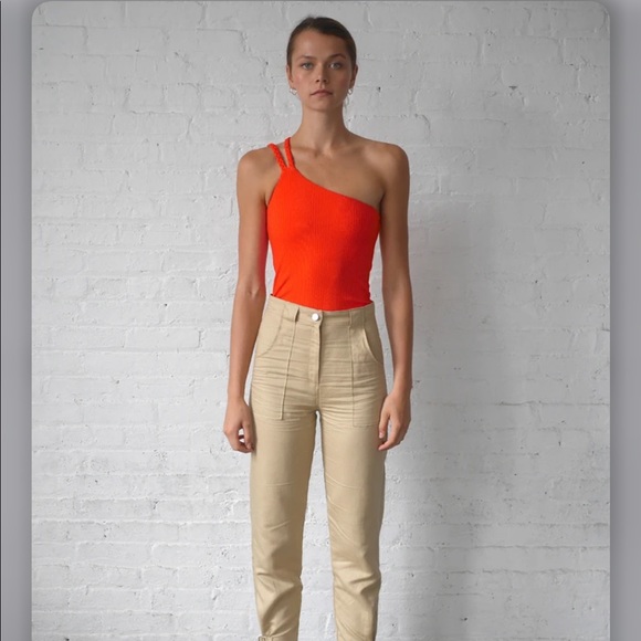 The range Nyc Division Rib Braided One Shoulder - Picture 3 of 8